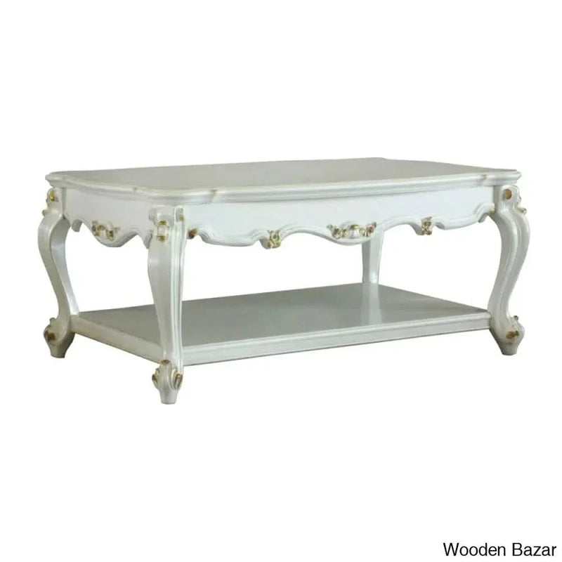Vestavian Solid Wood Coffee and center Table