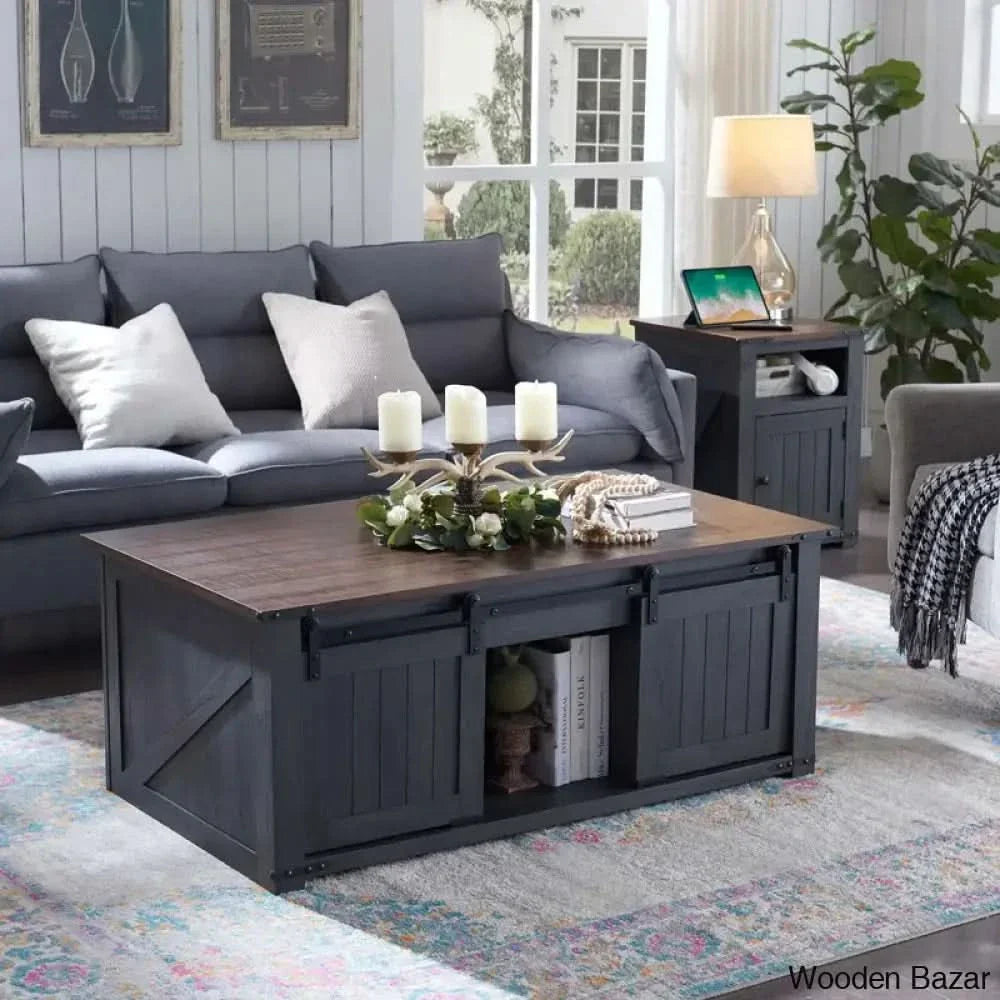 Vianorn Modern Coffee And Center Table - Craft Decor Dark Gray