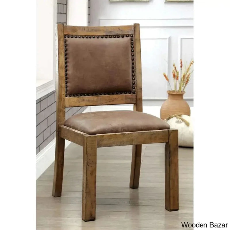 Watson Top 8 Seater Dining Table Set in Brown Color