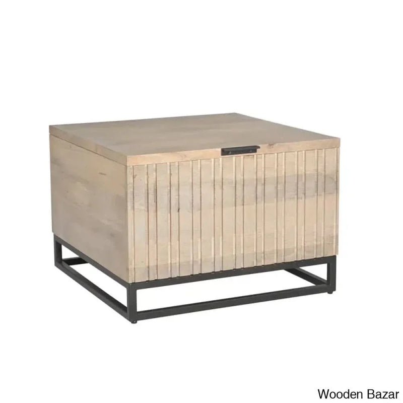 Wilseyl Solid Wood Top Coffee and center Table