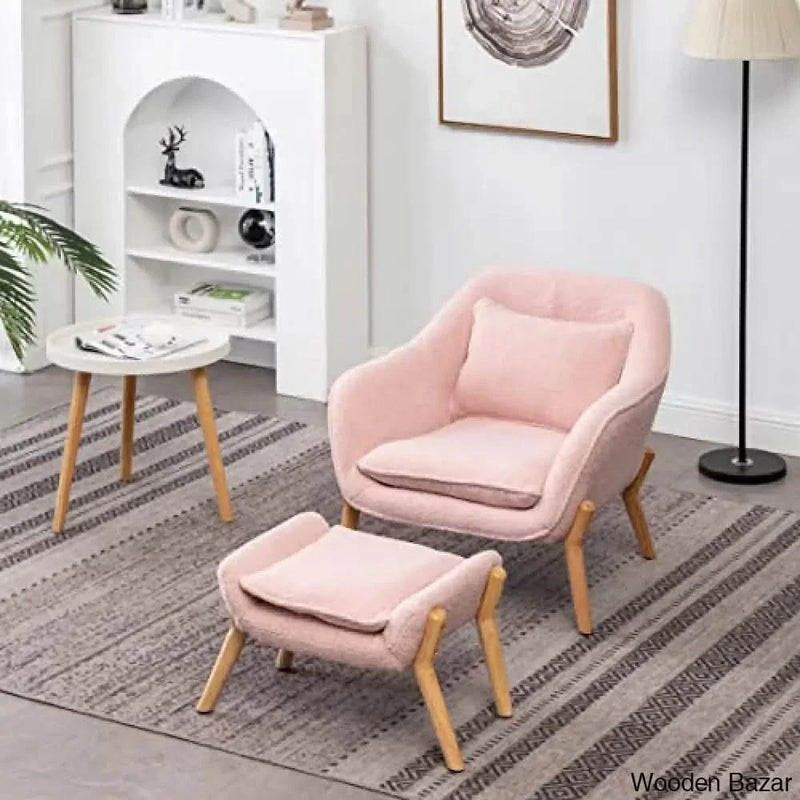 Wing chair with ottoman and ultimate price that only option to buy instatly.