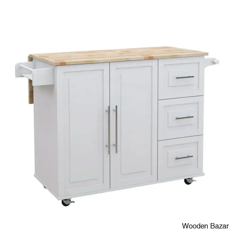Wood Kitchen Cart Kitchen trolley cart cabinet kitchen island with storage