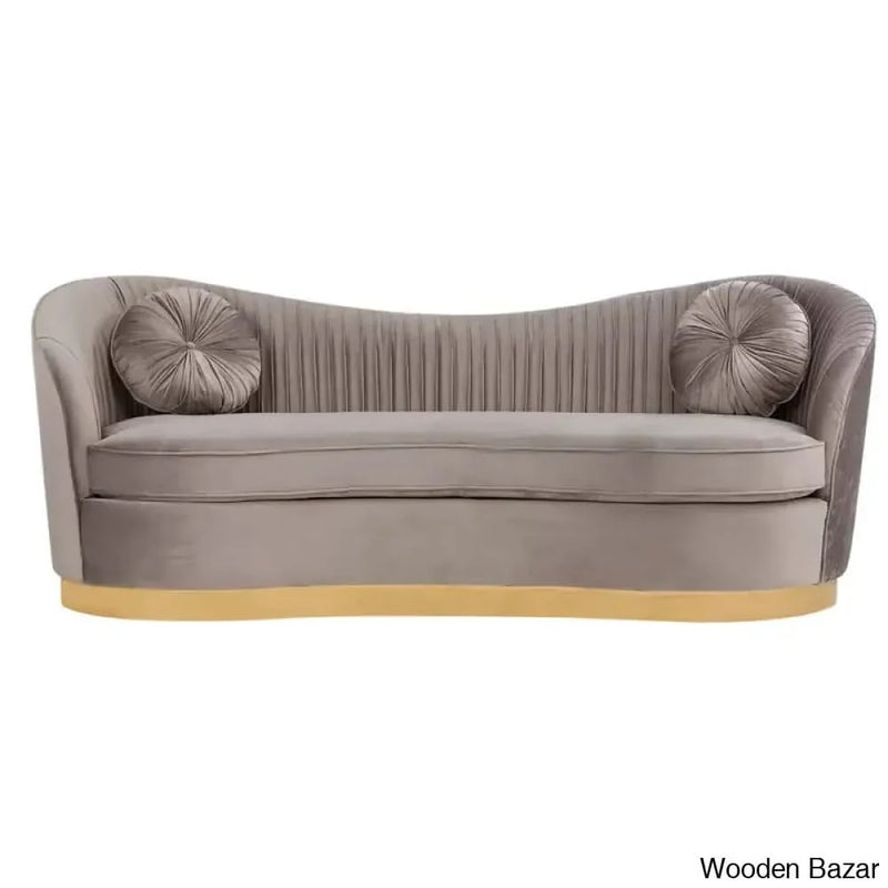 Afik Wooden 3 Seater Sofa  Made In Teak Wood