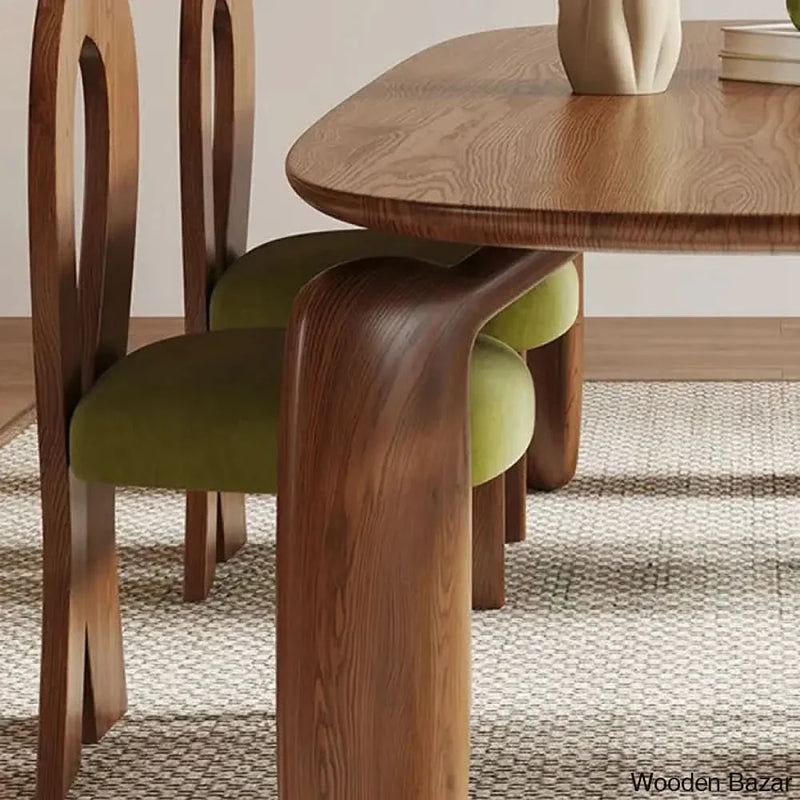 Craft Decor 7 Piece Solid Wood Dining Set