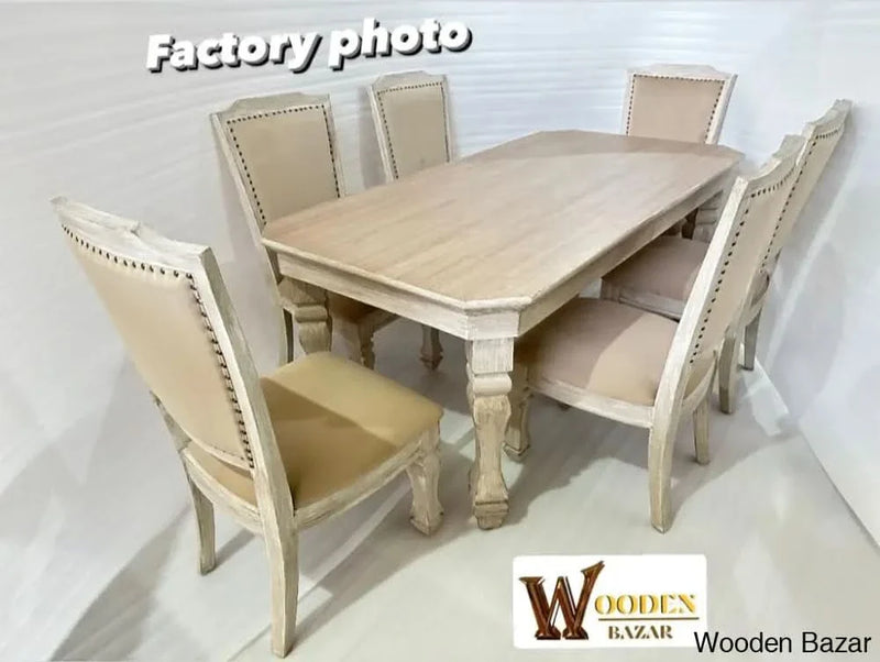 Craft Decor Berlin 6 Seater Dining Table Set