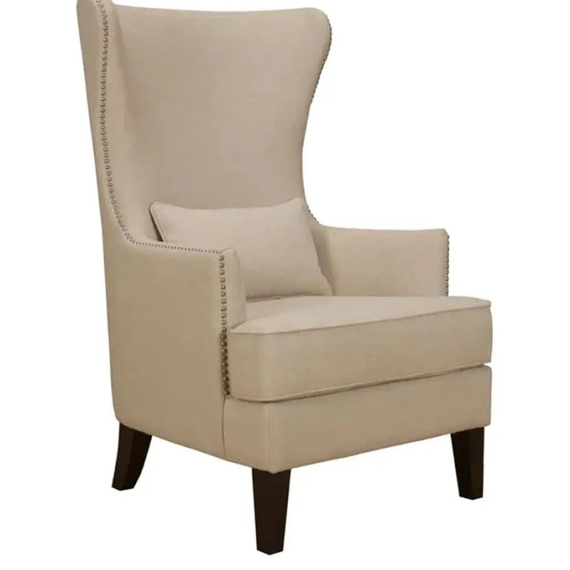 Craft Decor Bristo Wing Chair in Beige Colour