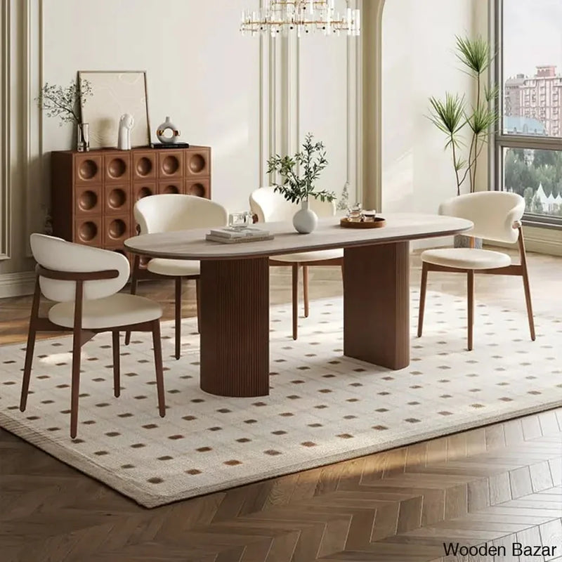 Craft Decor Double Pedestal Dining Set