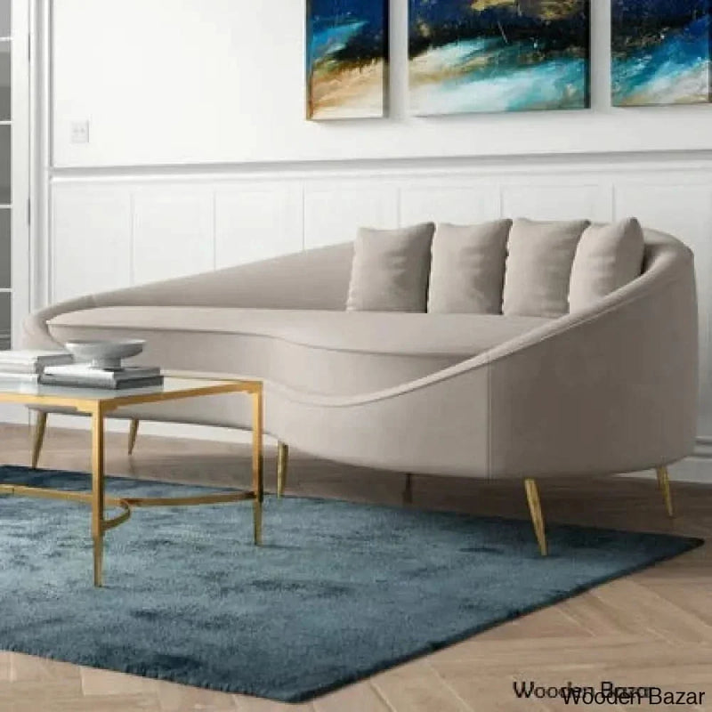 Wooden Bazar Hadriana 101''3 seater sofa  with best cushion work.