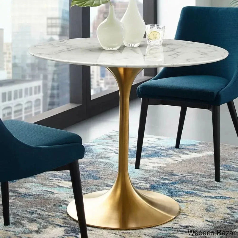 Craft Decor Lippa Artificial Marble Dining Table