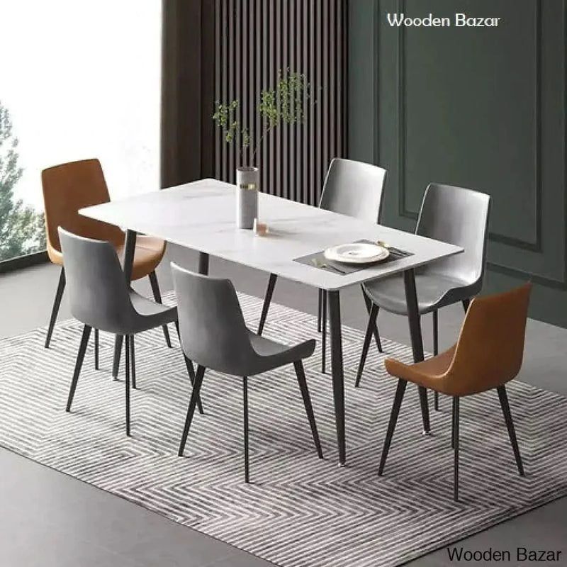 Craft Decor  marble  set rectangular marble dining table
