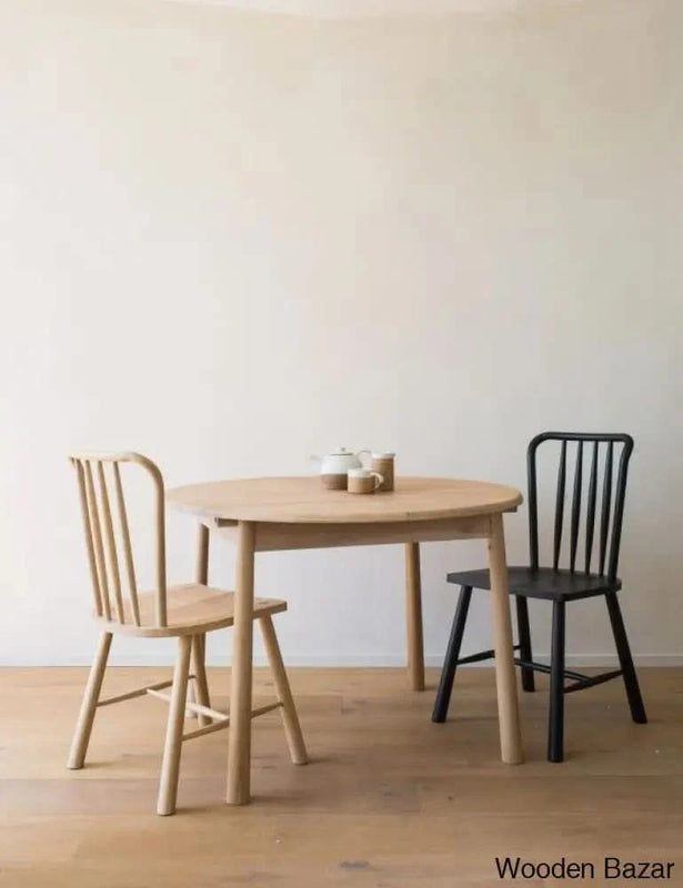 Craft Decor Nordic Round Extending Dining Table