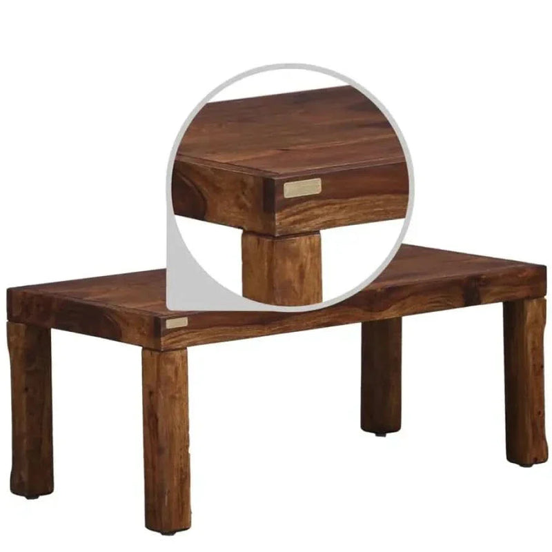 Craft Decor Solid Wood Coffee Table in Provincial Teak Finish
