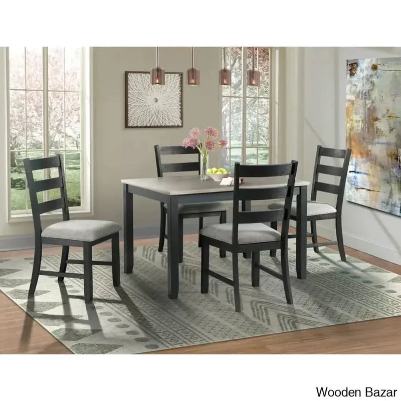 Craft Decor Solid Wood Dining Set