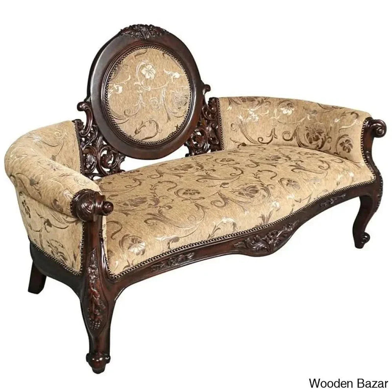 Wooden Bazar Victorian Cameo-Backed Sofa Couch