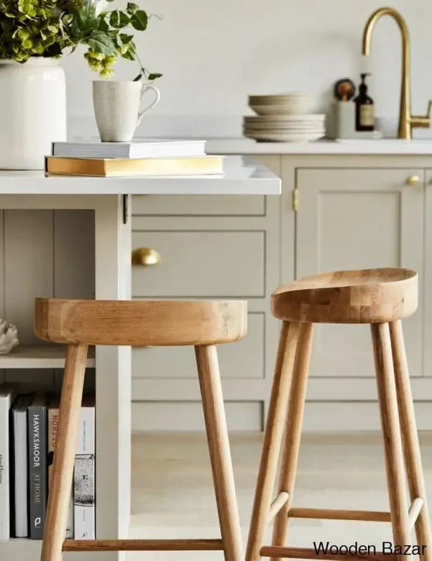 Craft Decor Weathered Oak Stool - Two Sizes Available
