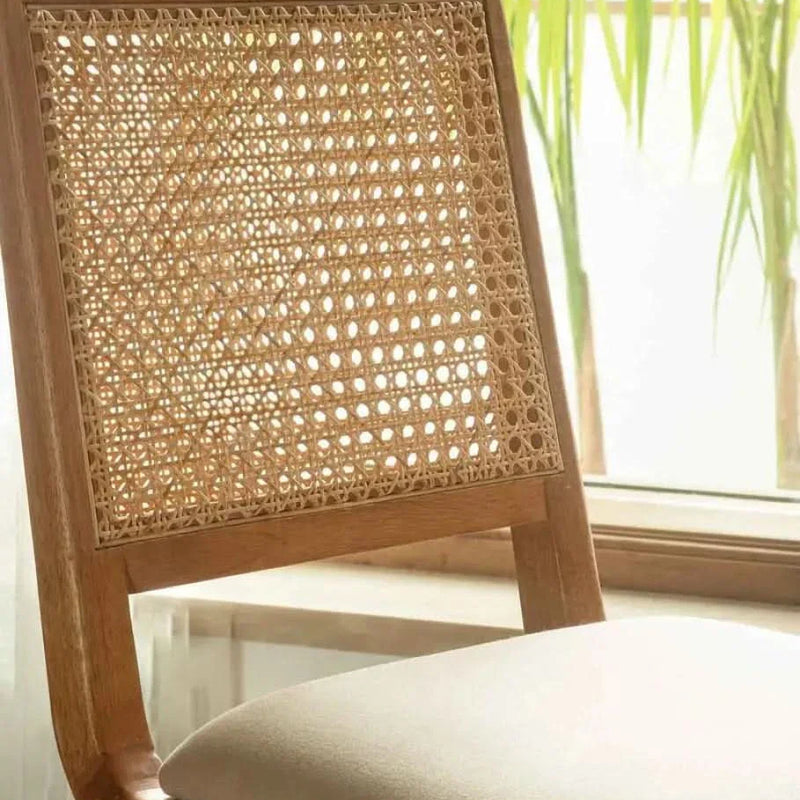Craft Decor West Village Cane Dining Chair In Natural Finish