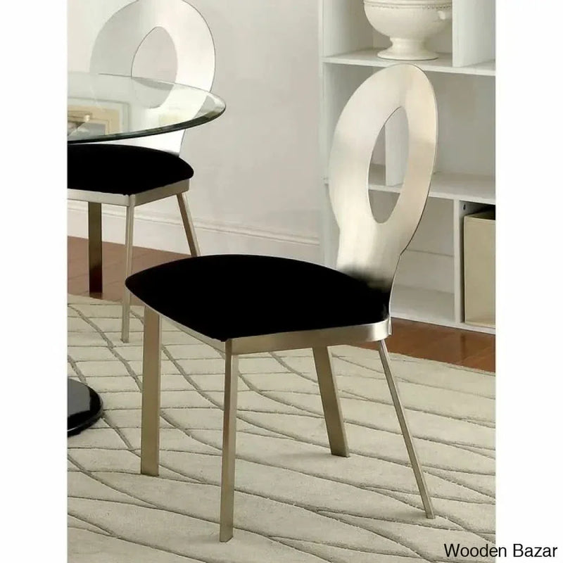 Wooner New 4 Seater  Glass Top Pedestal Dining Set