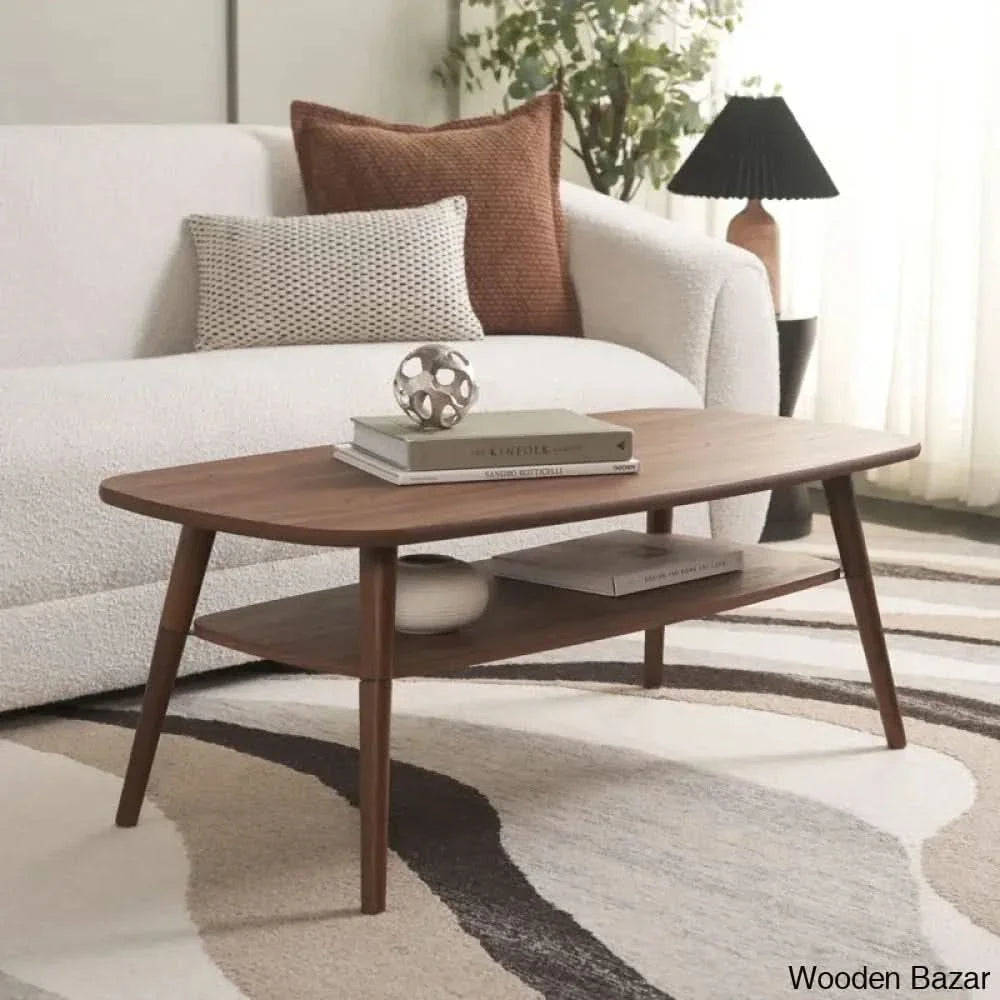 Yashon Coffee And Center Table - Craft Decor Walnut