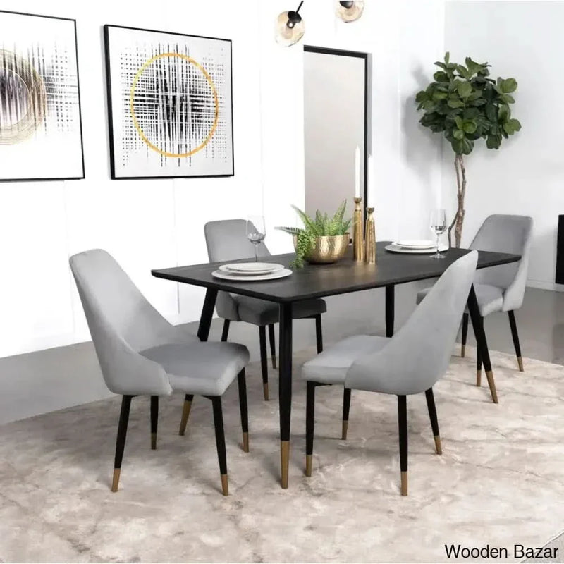 Yukain Modern 4 Seater Dining Table set - Craft Decor