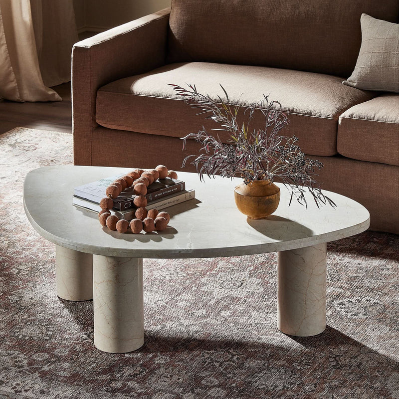 Denpix Marble Nesting Coffee Table - Craft Decor