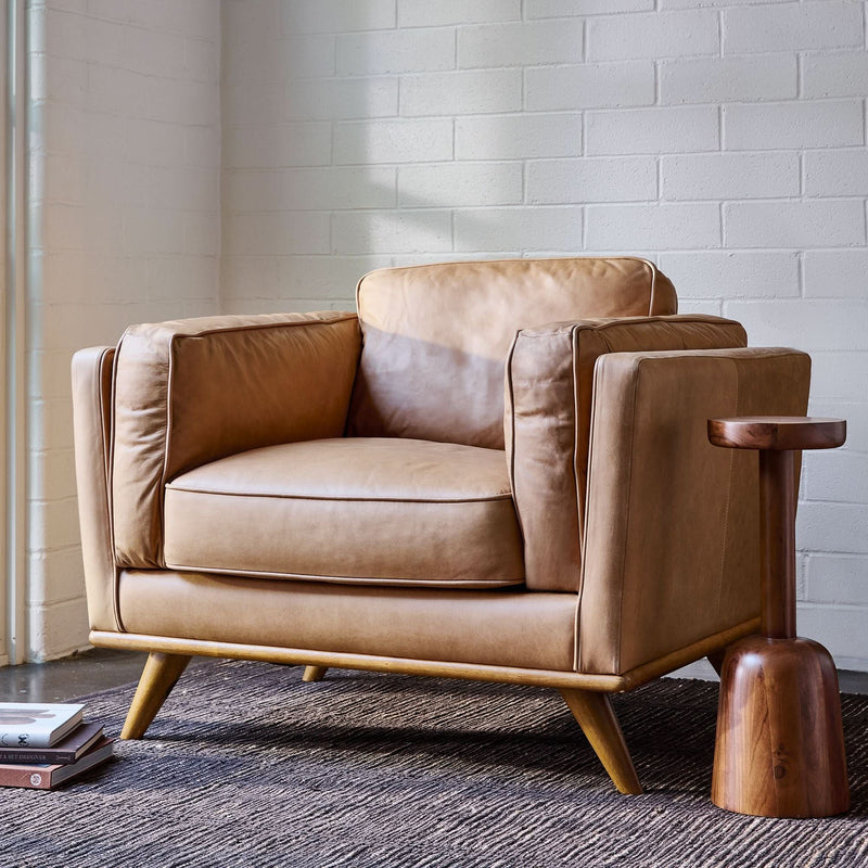 Wunned Leather Chair - Craft Decor