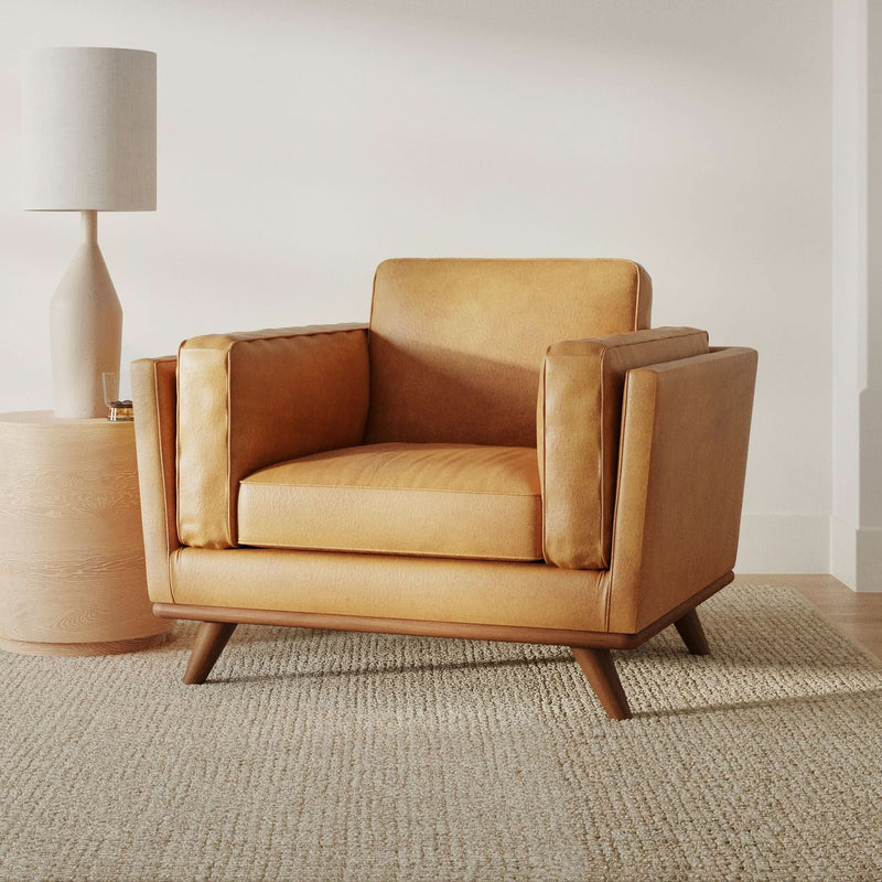 Wunned Leather Chair - Craft Decor