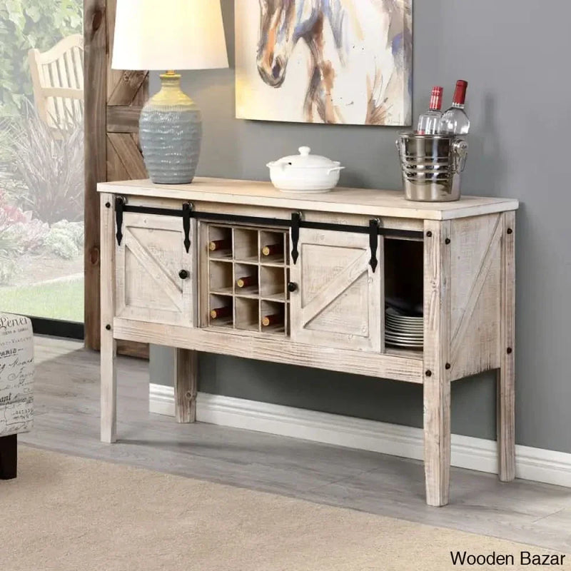 Zarevant Console Table in teak wood